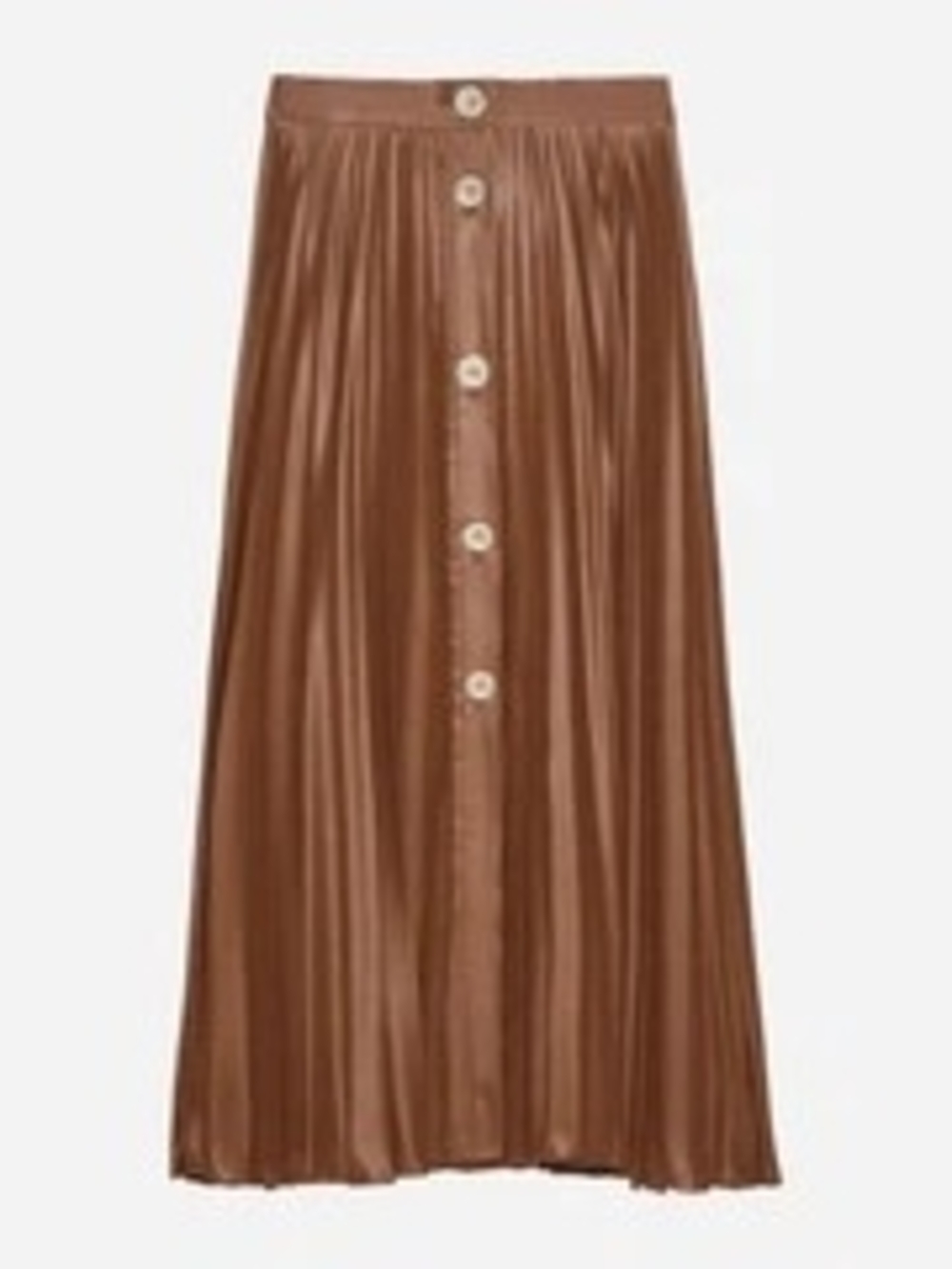 Zara Brown Button-Front Maxi Skirt